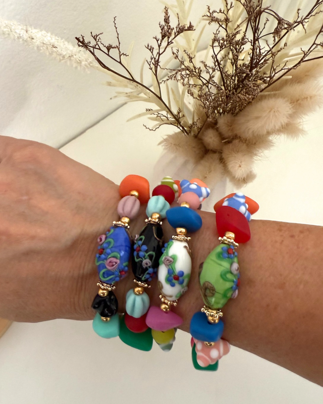 Pulseras Flores