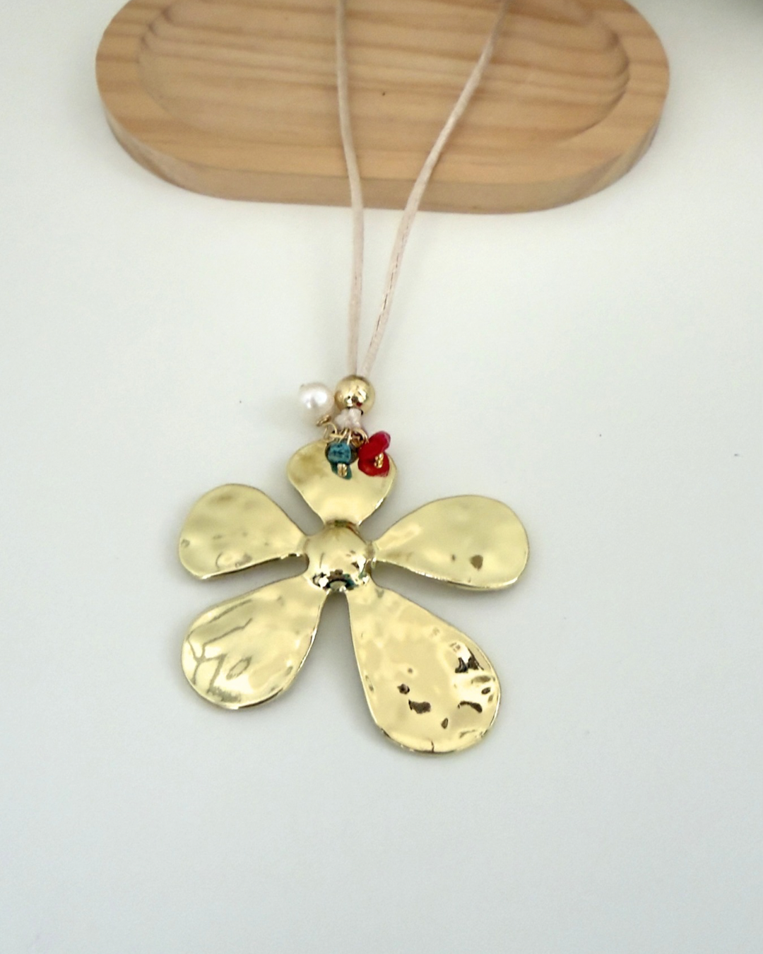 Collar largo Flor