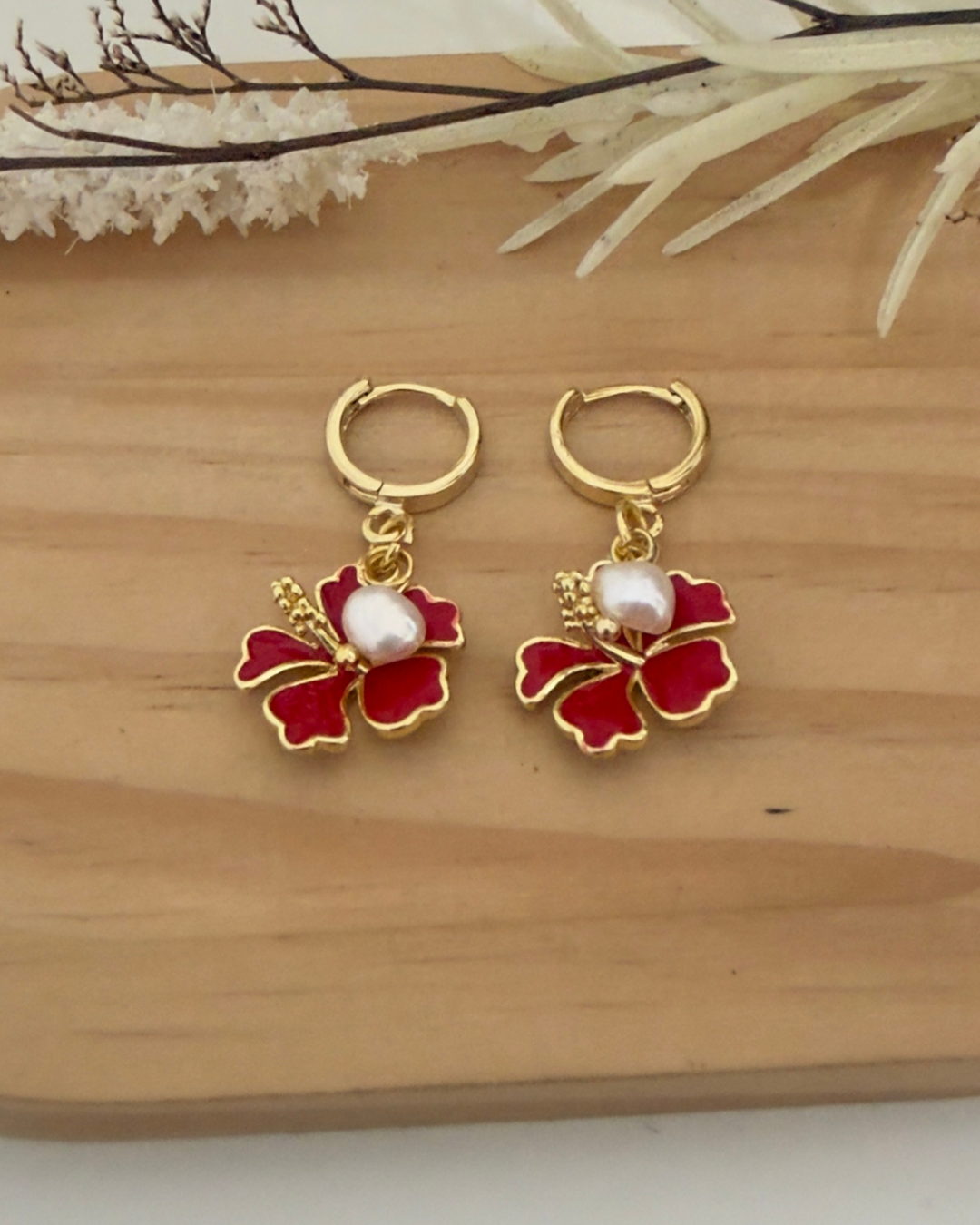 Pantallas de Amapola Roja Esmaltada.