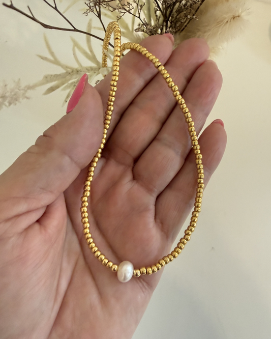 Choker Perla Solitaria