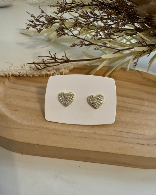 Corazones studs