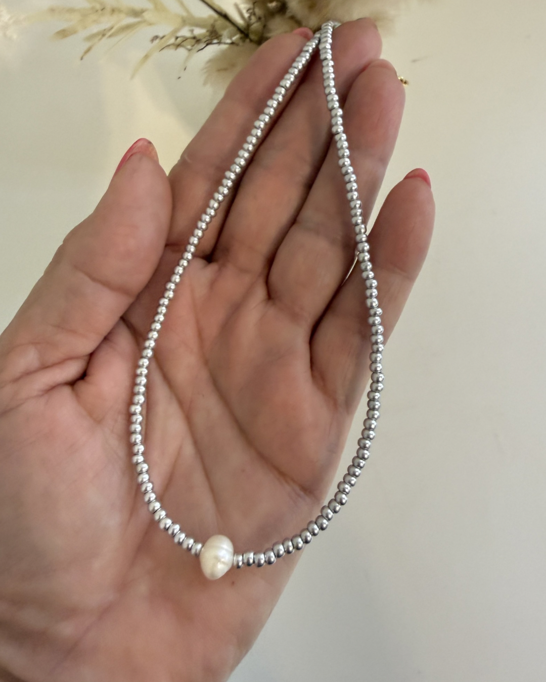 Choker Perla Solitaria