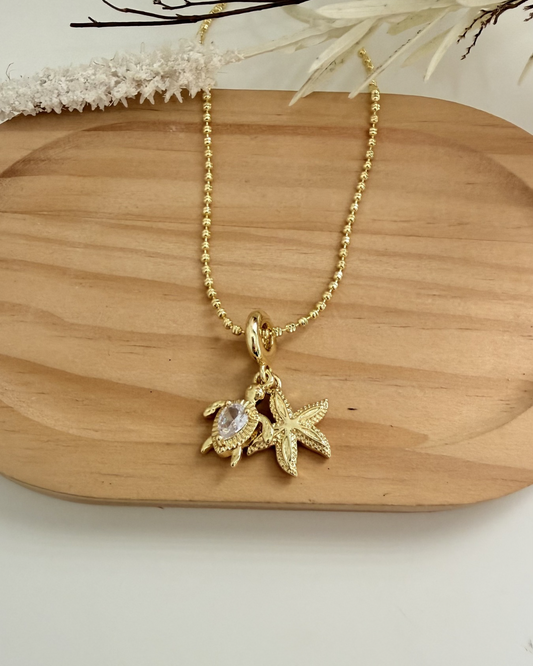 Cadena Tortuga y Estrella de Mar