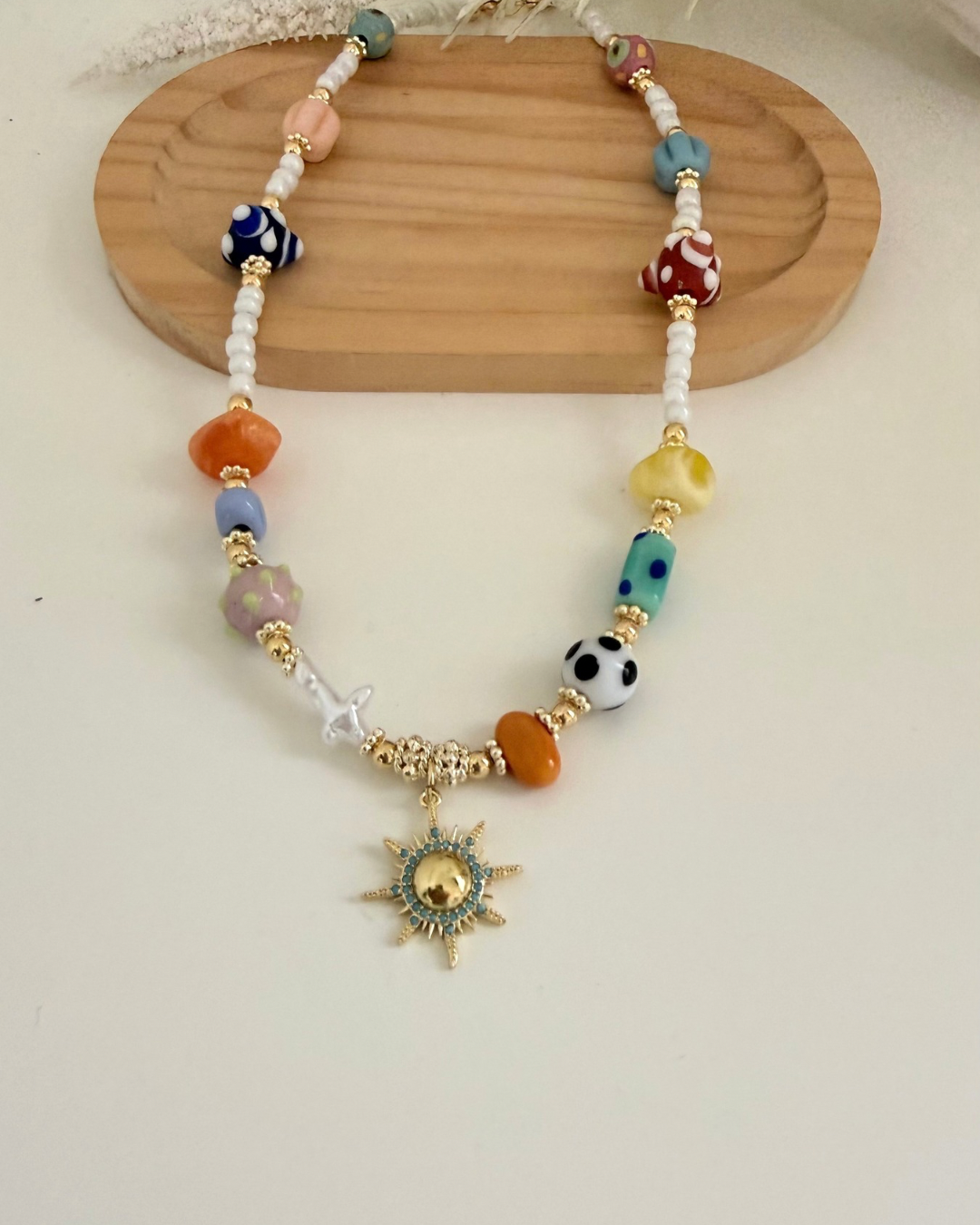 Collar Sol Turquesa