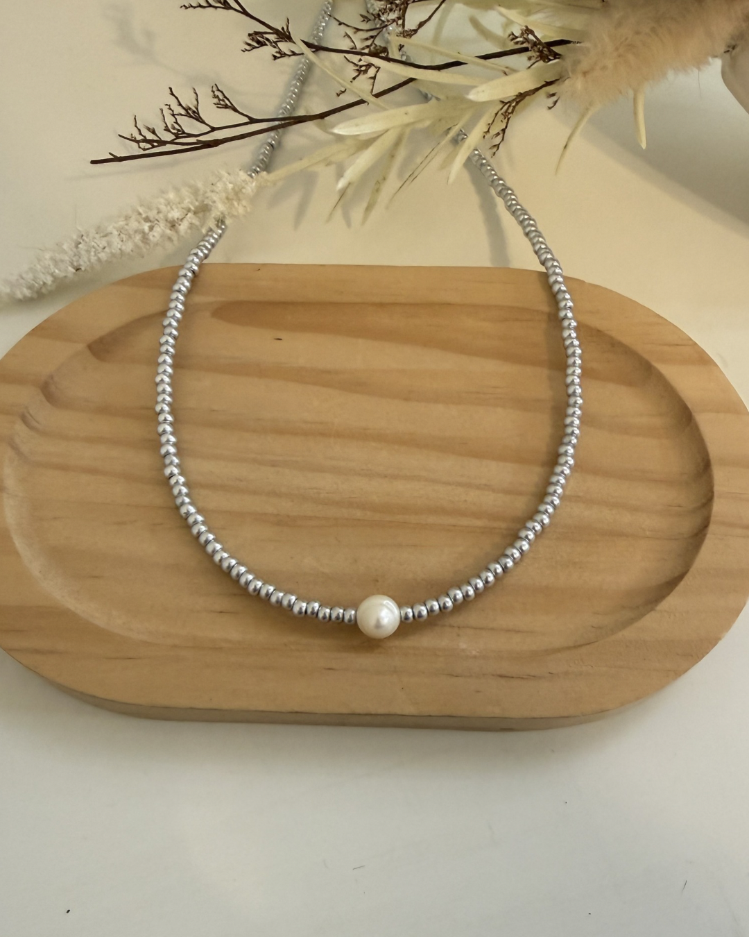 Choker Perla Solitaria