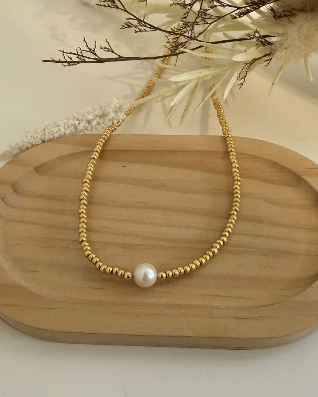Choker Perla Solitaria