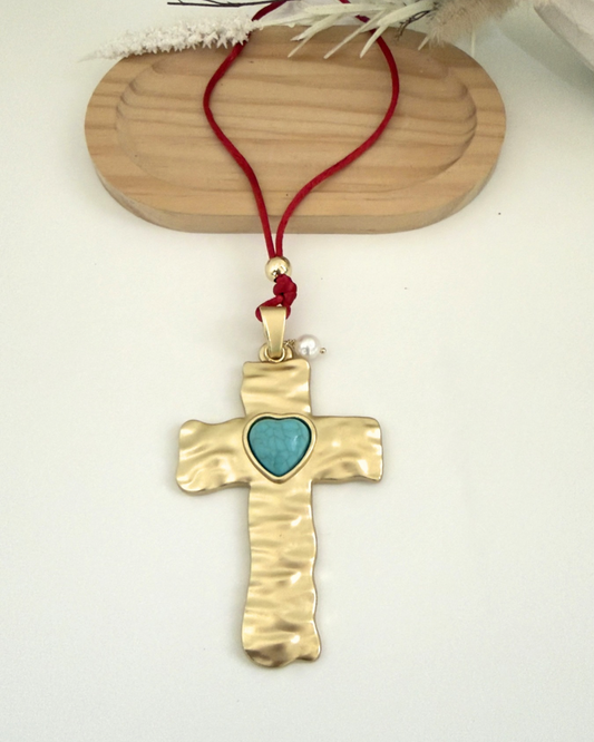 Collar largo Cruz
