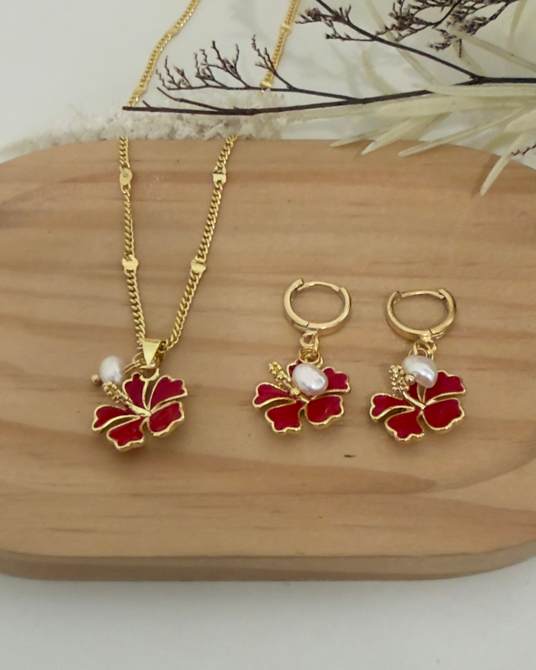 Pantallas de Amapola Roja Esmaltada.