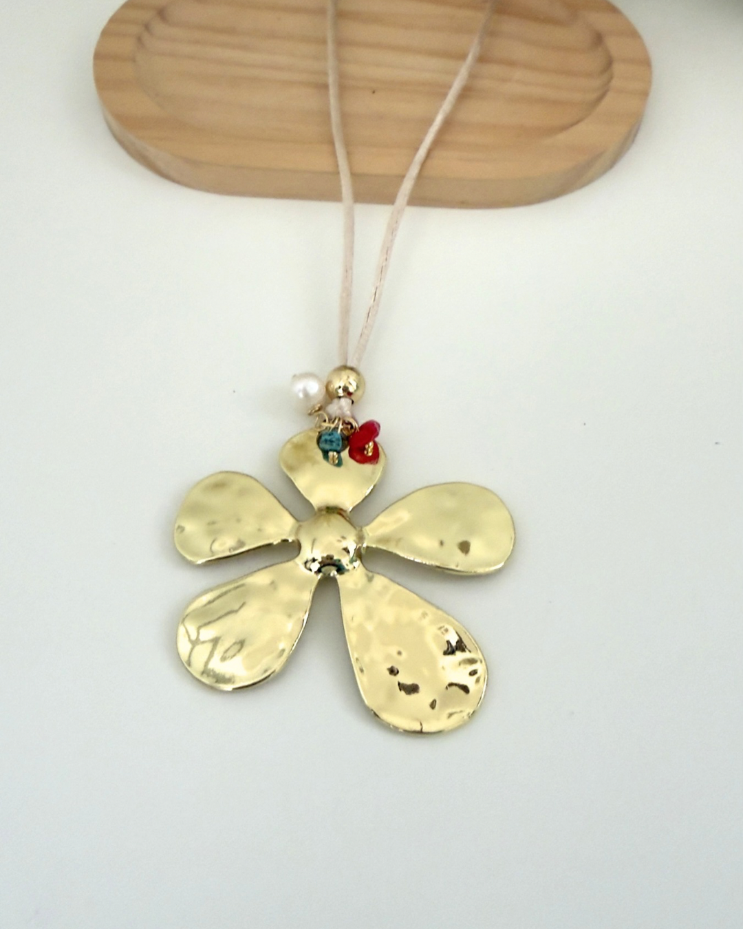 Collar largo Flor