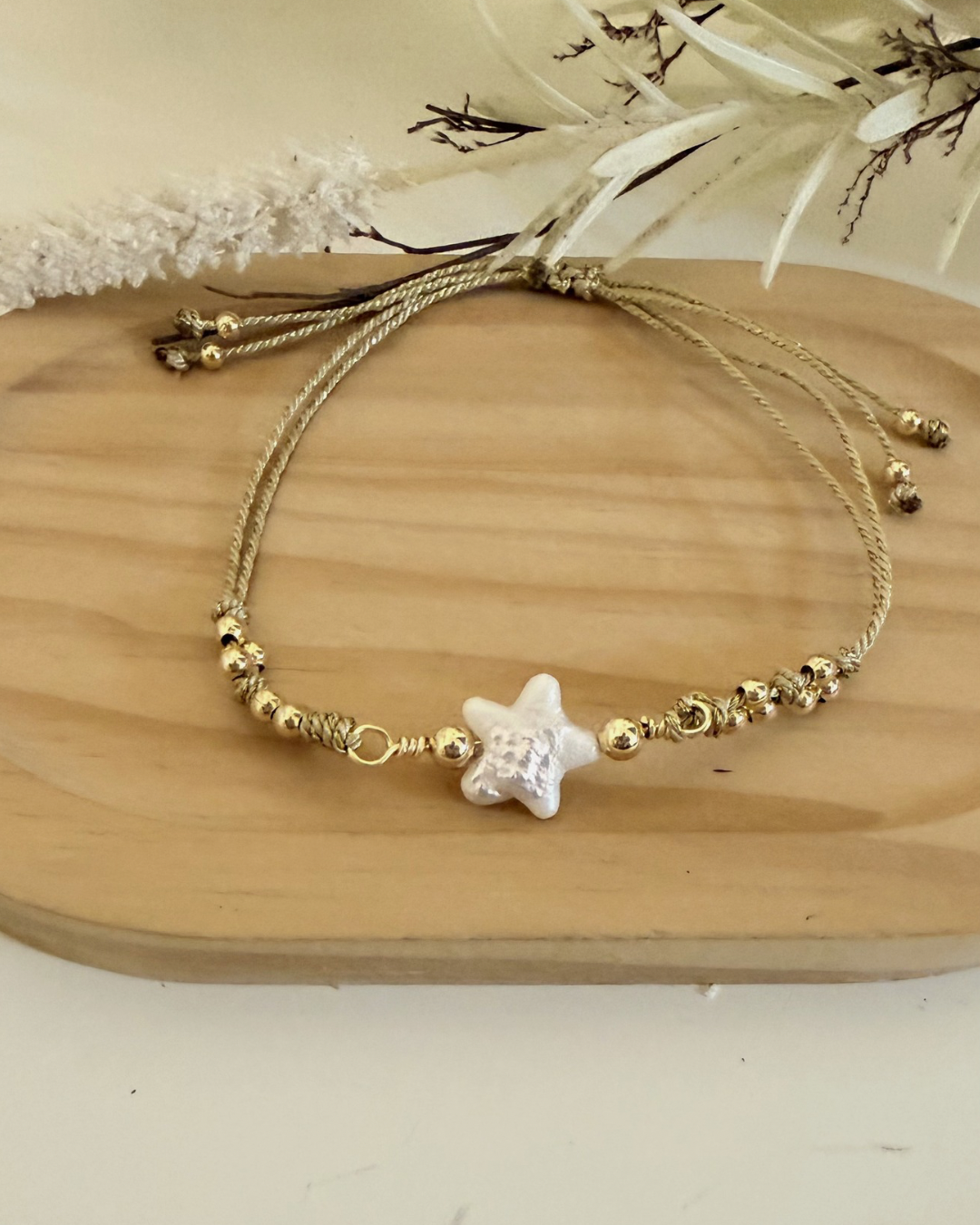 Pulseras Estrella y Flor