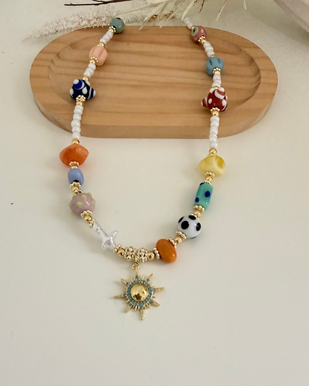 Collar Sol Turquesa