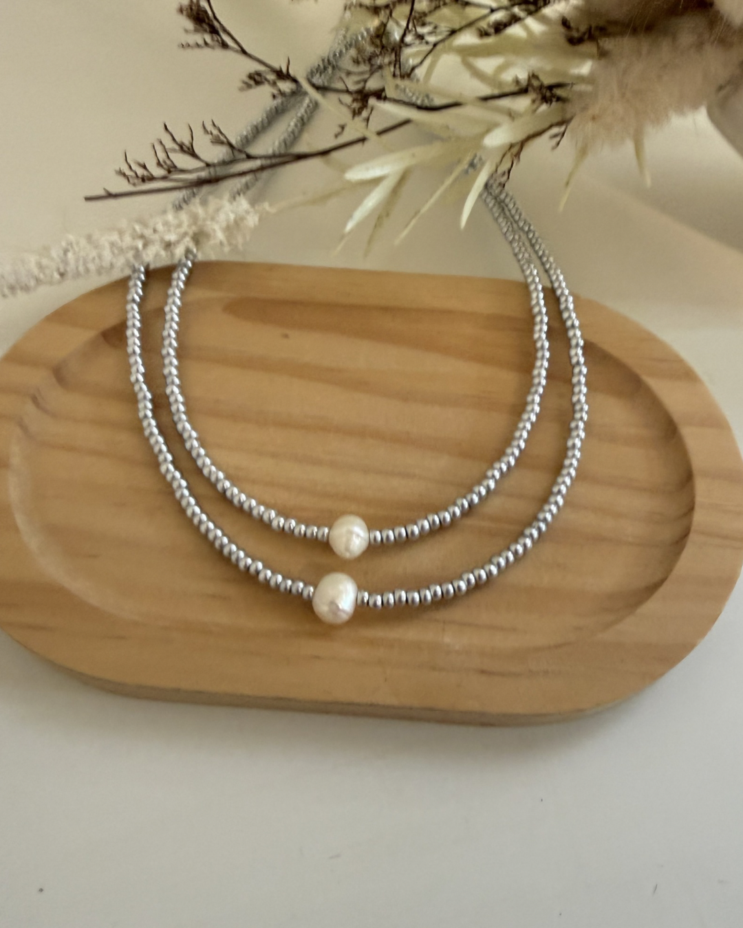 Choker Perla Solitaria