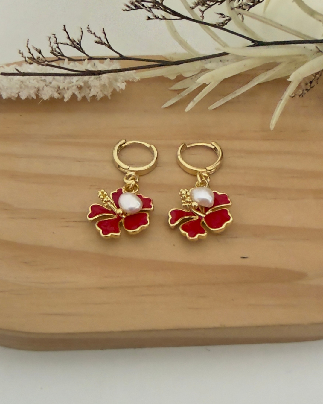 Pantallas de Amapola Roja Esmaltada.