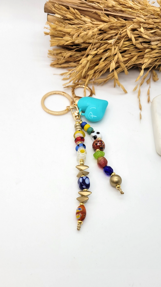 Hearts key chain