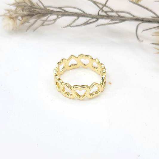 Open hearts rings